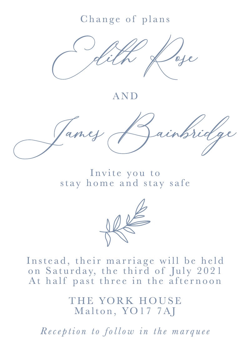 The Bluebell Suite Wedding Stationery Package