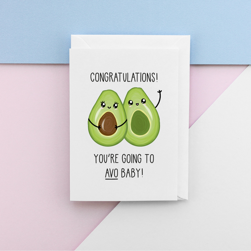 Funny new baby cards.