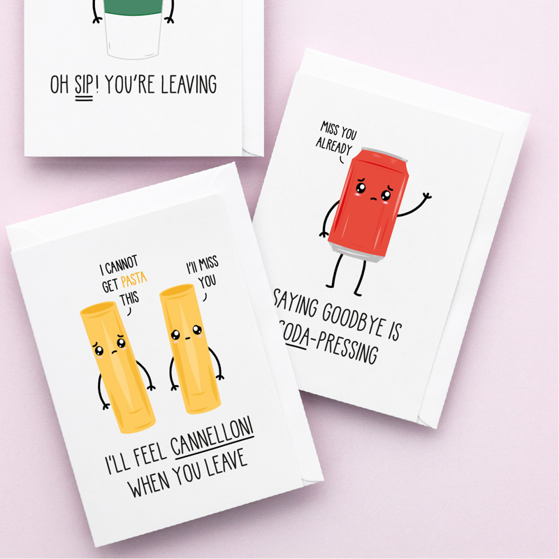 Funny leaving cards.