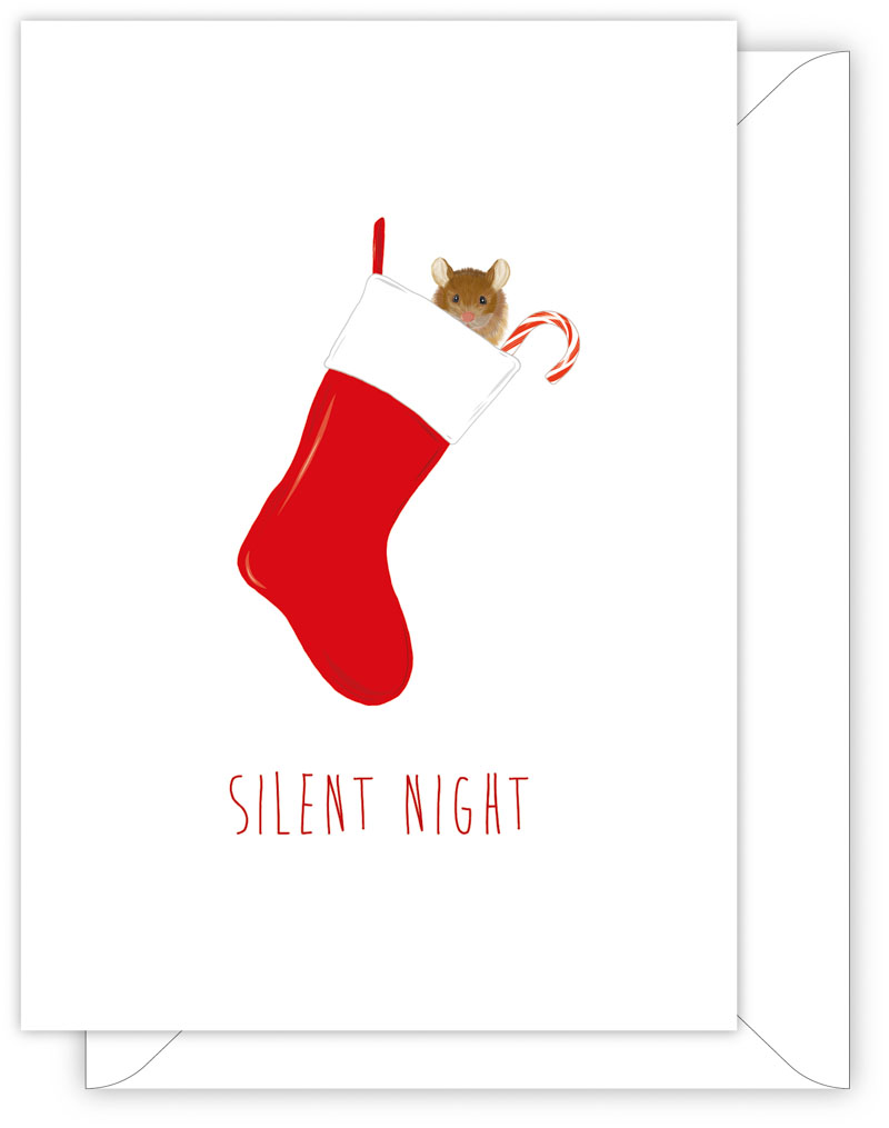 classic Christmas card - SILENT NIGHT