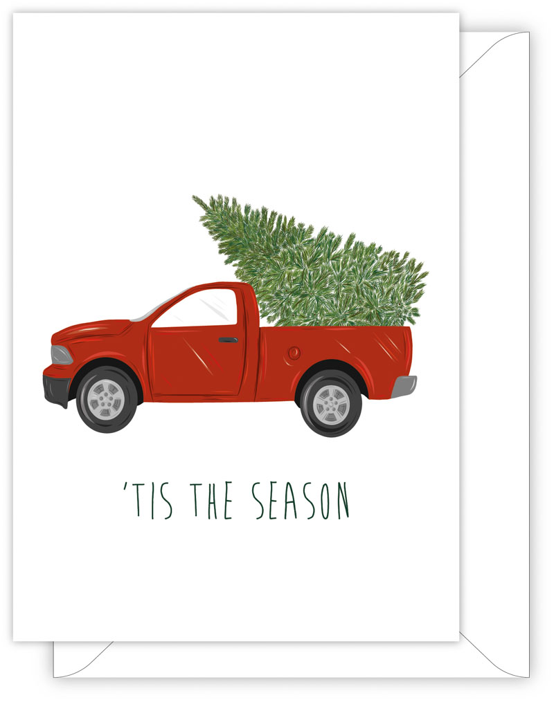classic Christmas card - 'TIS THE SEASON