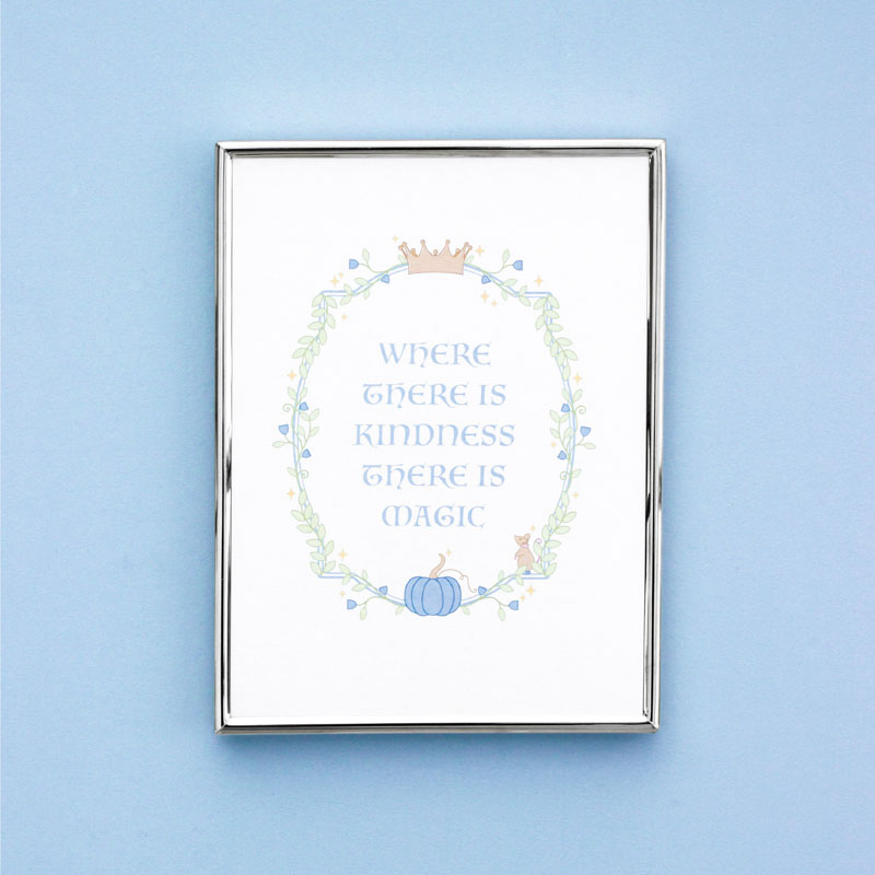 inspirational quote print - WHERE THERE IS KINDNESS THERE IS MAGIC
