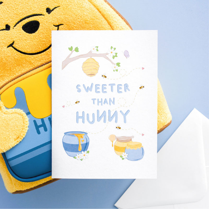 funny anniversary or Valentine's Day card - SWEETER THAN HUNNY