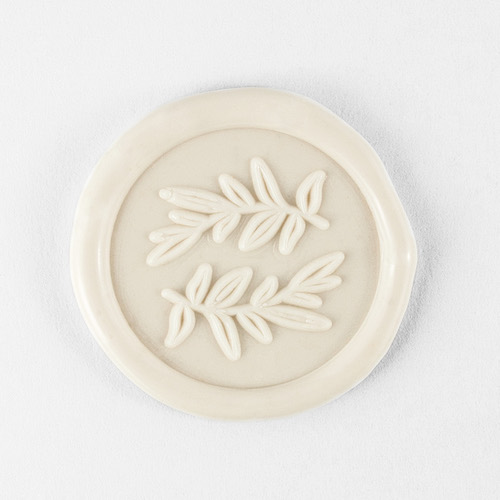 Ivory Coloured 'Olive' Wax Seal
